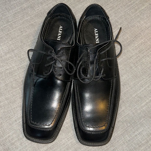 Alfani black leather dress shoes - Picture 1 of 6